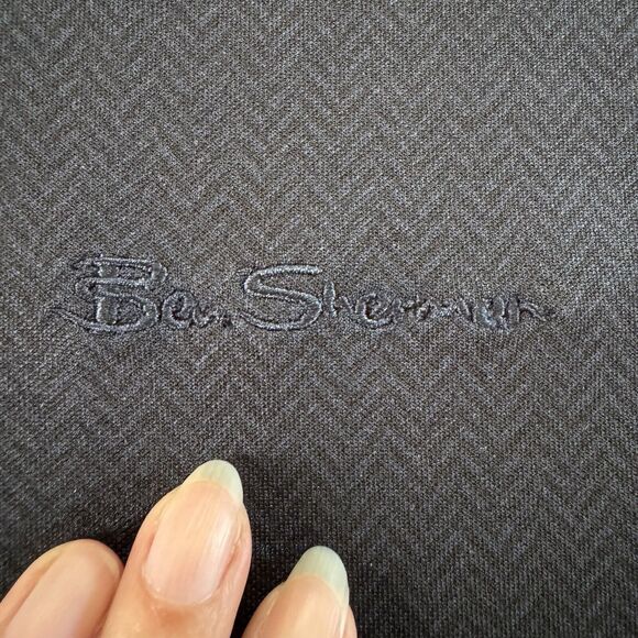 Ben Sherman Jacket Mens Navy Blazer Baseball Bomber Retro Stripe Accent Size S - Picture 12 of 13